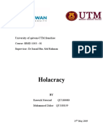 Holacracy: University of qaiwan-UTM Franchise Course: SBSD 1033 - 01 Supervisor: DR Ismail Bin Abd Rahman