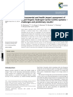 Environmental and Health Impact Assessment of Liquid Organic Hydrogen Carrier (LOHC) Systems - Challenges and Preliminary Results 2015