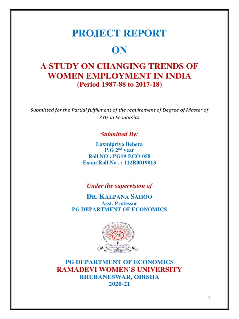 Trends in Women's Employment in India | PDF | Domestic Worker | Employment