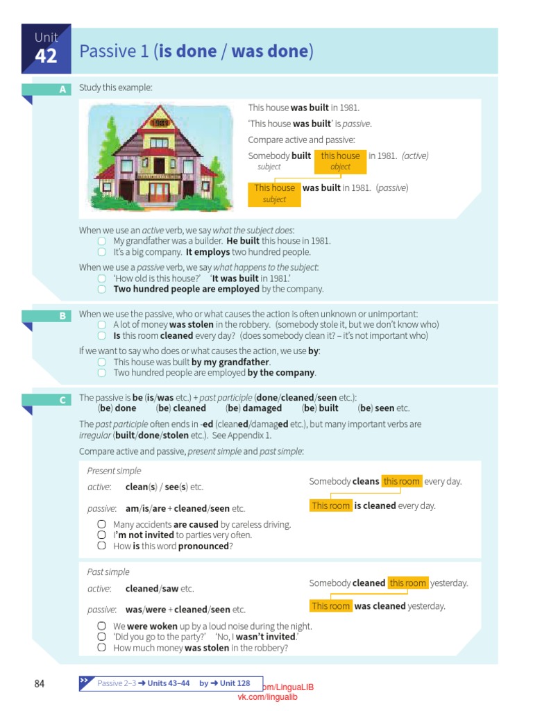 Passive 1 (Is Done / Was Done) : Two Hundred People Are Employed by The ...