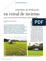 Estrategias Sostenibles de Fertilización en Cereal de Invierno