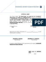 Rizal Technological University College of Education: RESPONSES AS FORMS OF COMMUNICATION" Prepared and Submitted