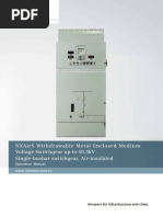 NXAirS 40,5kV Switchgear Operation Manual (En)