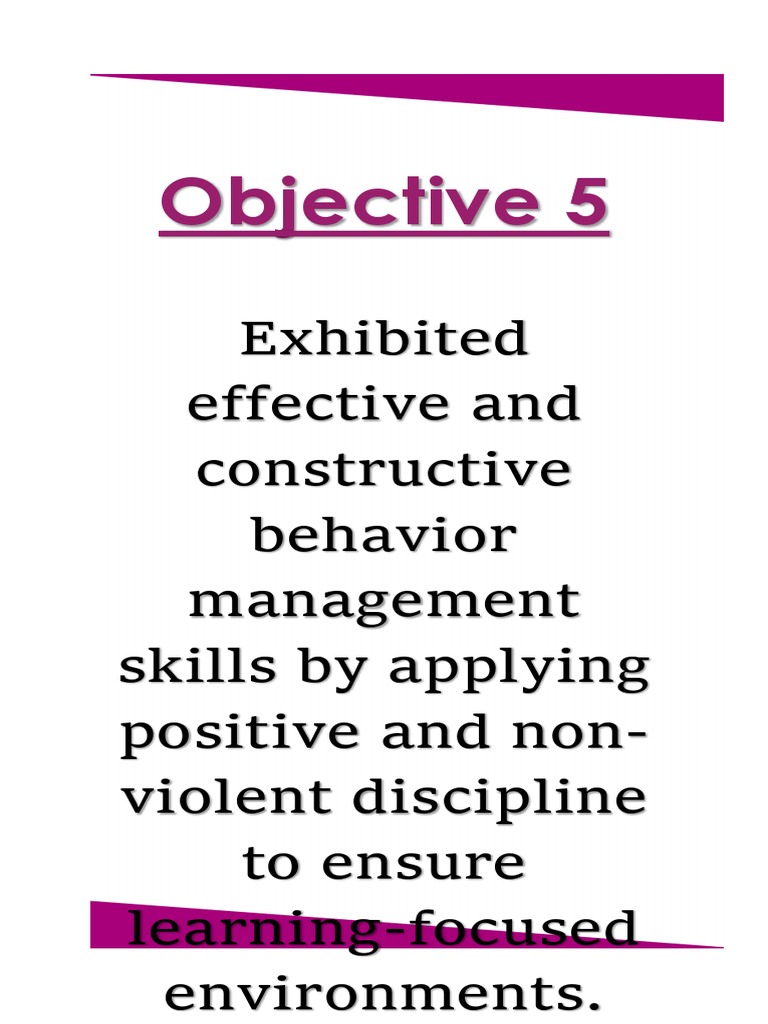 Objective 5 | PDF