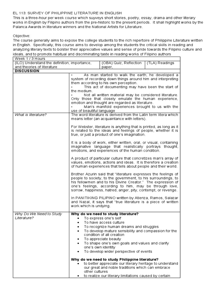 Discussion What Is Literature? PDF Tagalog Language Poetry