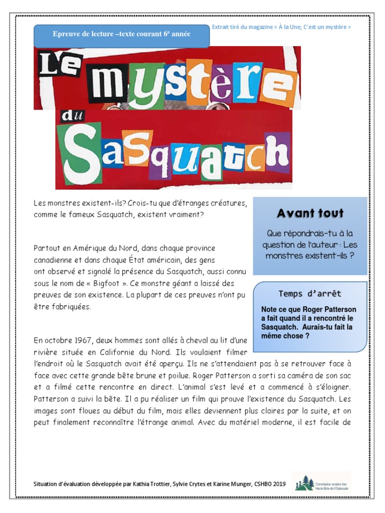 6e Sasquatch | PDF | Bigfoot | La nature