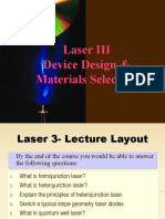 Laser III Device Design & Materials Selection
