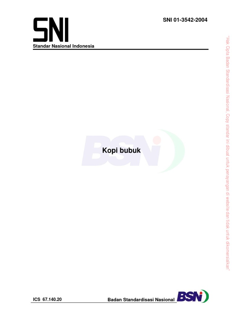 Sni Kopi Bubuk | PDF