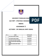 Strategic Management Rbmha Assignment Lecturer DR Ismalaili Binti Ismail