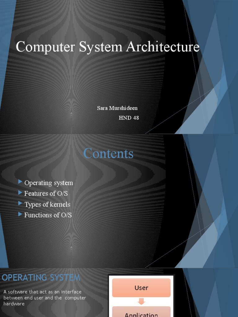 An Overview of Computer System Architecture and Operating System ...