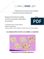 2. Secuencias Didácticas. Enseñanza de La Numeración Escrita en Salas de 4 y 5 Años.