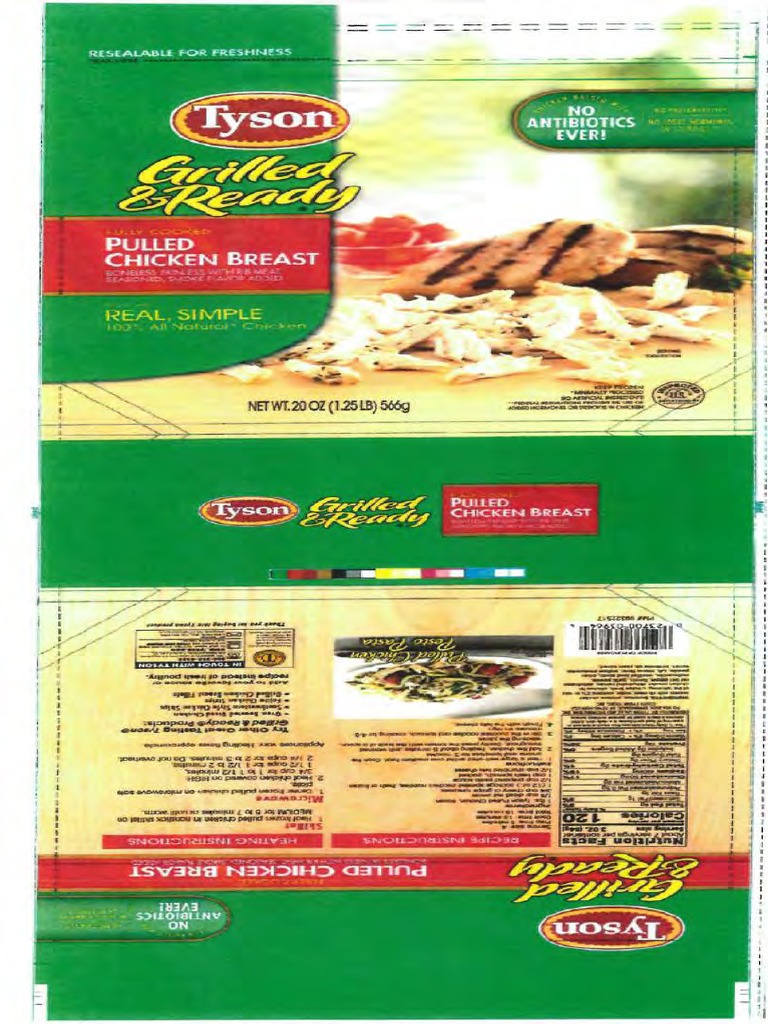 Tyson's Recall Product Labels | PDF