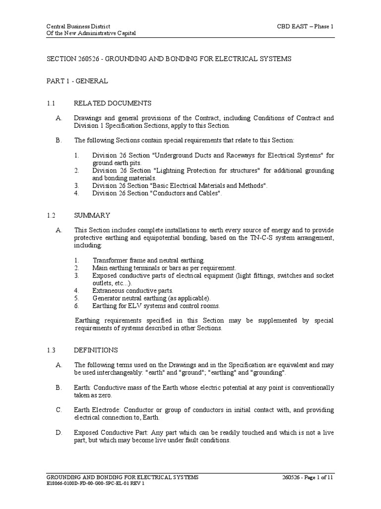 Grounding and Bonding for Electrical Systems | PDF | Electrical ...