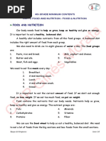 Ginés Morata: Food and Nutrition