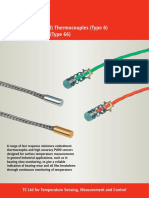 Bearing Embedded Thermocouples Type 6 Pt100 Sensors Type 66