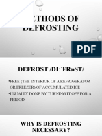 Methods of Defrosting