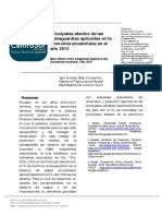 Principales efectos de las salvaguardias aplicadas en la economía ecuatoriana en el año 2015