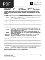 IHCYLT - ObsTask2 Teacher Roles