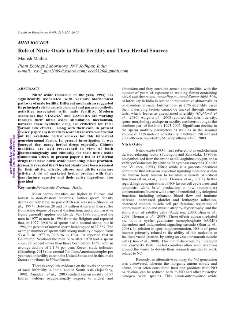 Aphrodisiac Properties of Nitric Oxide PDF Arginine Nitric Oxide