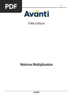 Maths - Matrices - Matrices Multiplication - Assingment - 9 June 2020