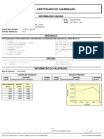 DT303 - Certificado de calibração