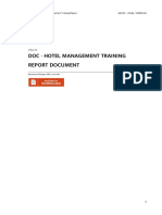 HOTEL MANAGEMENT TRAINING REPORT DOCUMENT DF