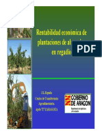 Rentabilidad Económica de Plantaciones de Almendro en Regadío