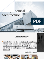 Chapter 3 - Entrepreneurial Architecture
