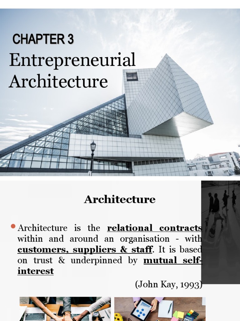 Chapter 3 - Entrepreneurial Architecture | PDF | Entrepreneurship ...