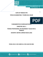 GUIA #8 Fundamentos de Mercadotecnia - TIPOS DE MARKETING Y TEORÍA DEL COLOR