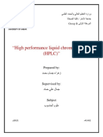 “High Performance Liquid Chromatography (HPLC)”