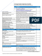 Fulbright Foreign Student Application Checklist: Required Items Description Completed
