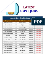 Latest Govt Job Updates