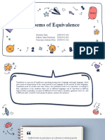 Problems of Equivalence, Group 9-1