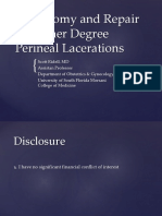 Episiotomy and Repair of Higher Degree Perineal Lacerations