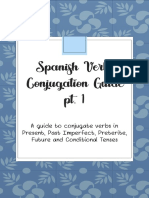 Conjugation Guide For Spanish Verbs