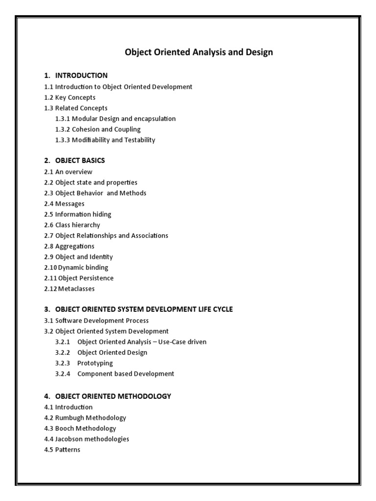 Object Oriented Analysis & Design Guide | PDF | Art