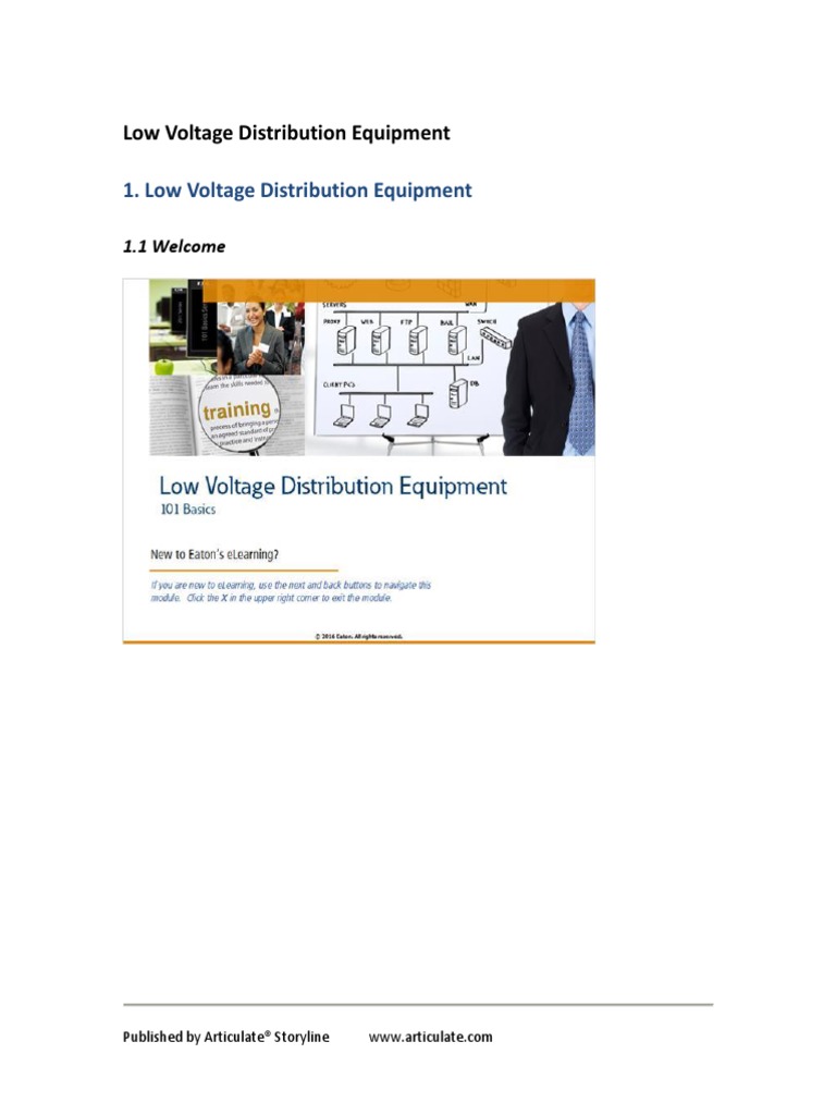 Low Voltage Distribution Equipment | PDF | Electric Power Distribution ...