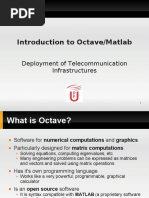 Introduction To Octave/Matlab: Deployment of Telecommunication Infrastructures