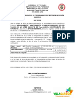 Certificado Banco de Proyectos - Cdi Obra