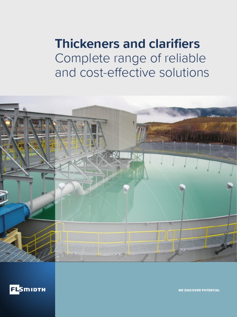 Thickeners and Clarifiers EN PDF Reliability Engineering Science