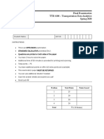 Final Examination TTE 4300 - Transportation Data Analytics Spring 2020