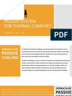 Passive System For Thermal Comfort: Alen Tony S6 B 11305