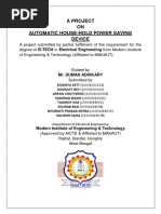 A Project ON Automatic House-Hold Power Saving Device: Mr. Suman Adhikary