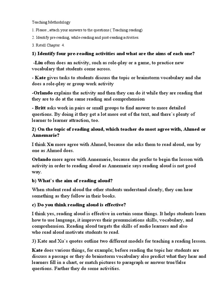 Effective Reading Teaching Strategies | PDF | Reading Comprehension ...