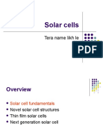 Solar Cells: Tera Name Likh Le