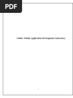 CS8862-Mobile Application Development Lab-Manual-FINAL