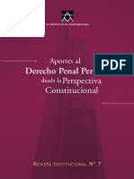 Revista Institucional N° 7. Derecho Penal desde la perspectiva constitucional