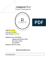Assignment No 4: Project Management