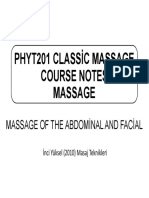 PHYT201 Manipulative Treatment Abdominal and Facial